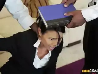 IR assfucked Asian PS MILF enjoys 3some while throats BBC