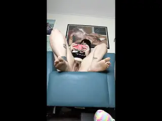 Gamer Girl Ignore POV (Feet and pussy)