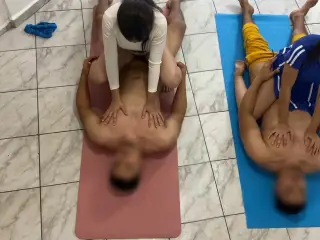 Couples Massage with Happy Ending Girlfriend exchange between Friends who changed their partners