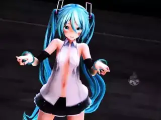 miku hatsune strip to pink cat