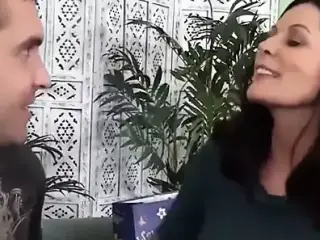 Stepson has fun with step mom