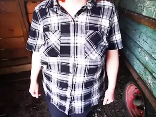 Open blouse and slap her tits red