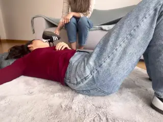 I Fulfill My Fetish of Smelling My Girlfriend's Feet