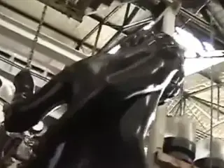 Latex Catsuit bondage