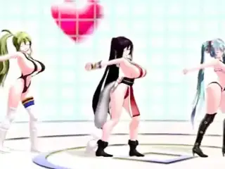 MMD 3D Ariane Cevaille Sister Breast Expansion Dance