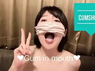 12 shots of cum in mouth!