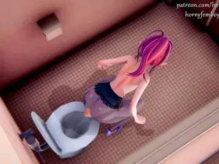 The ghost broke into the toilet to FUCK the ass of the Thicc Elf-Trap