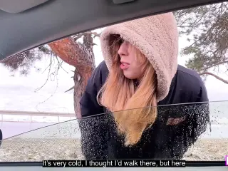 A village hitchhiker girl pays for his fare in kind.