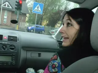 German drivers allows only sexy sluty girls to take the sit