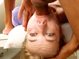 Cute Blonde Pornstar Mimi Cica Rough Face Fuck Throat Pie Close Up