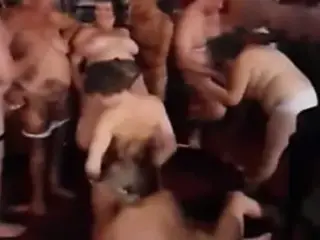 Irish bar granny owner gets pleased by her regular customers