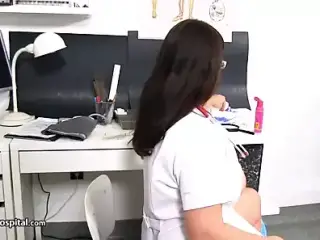 Doctor Romana gives a handjob