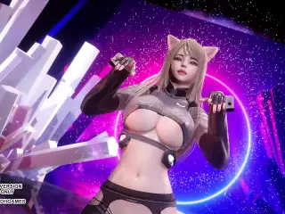 Mmd (G)I-Dle - Tomboy – Hot Kpop Dance, Ahri, Akali, Evelynn, Kaisa, League Of Legends Kda