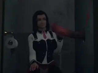 Bathroom Stole Surprise Gloryhole : 3D Porn