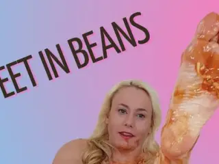 Sexy feet in beans milf foot goddess toe soles michellexm