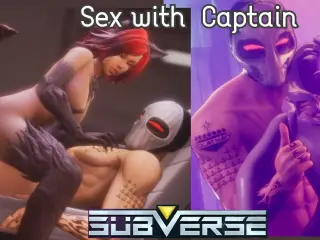 Subverse - sex with the Captain- Captain sex scenes - 3D hentai game - update v0.7 - sex positions - captain sex