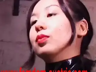 Chinese Mistresses  torments slave friends in dungeon in same time