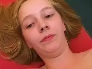 Young Blonde Has Her First Threesome and Fucks Hard