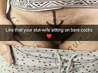 That's how your big titted pregnant wife sits on my cock with her hairy cunt! - Milky Mari - Cuckold captions!