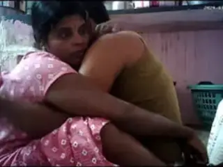 Indian village house wife kissing ass