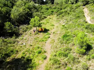 Drone accidentally catches a young couple fucking outdoors