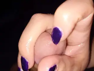 Handjob from GF with Nail in Peehole