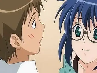 Busty bookish babe seduces her cute BF - Hentai Uncensored