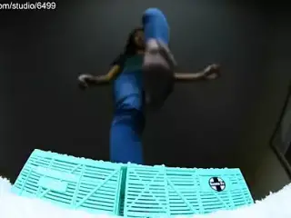 Sexy Giant Brunette Bare Foot Crushing Toy - Giantess Fetish