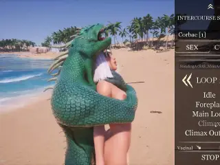 Futanari hentai fucked hard by Double cock monster – wild life gameplay
