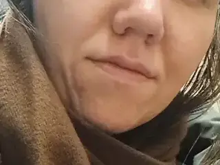Pussy in winter jacket