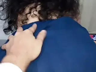 father-in-law fucked by daughter-in-law on the pretext oil massage with clear Hindi audio .