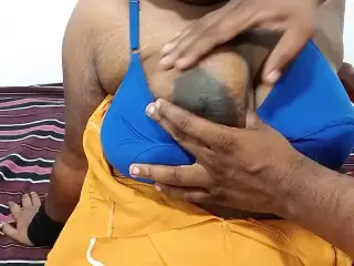 Big boobs Tamil wife hot sucking and fucking her husband Tamil dirty talking