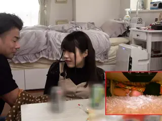 Secretly Playing Tricks In the Kotatsu. Her Boyfriend's Friend Cuckolds Me for Some Seriously Raw SEX!