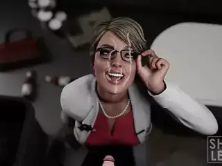 Harley - New Girl Finds Arkham's Gloryhole