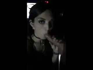 perfect gloryhole wife films herself
