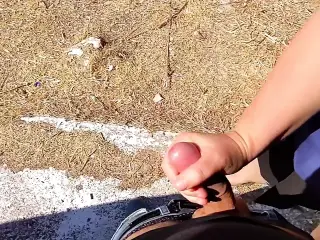 Risky Public Handjob and Fuck in Greece – Cum Challenge Day 7