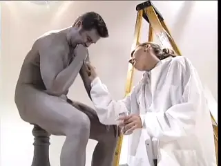 Sculptor babe relax and her statue comes alive to fuck her