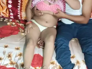 Indian beautiful step aunty having romance.