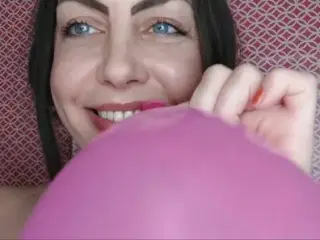 Balloon Fetish and Masturbation Video