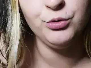 Fat girl dirty talk and teases you with fucking her ass